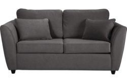 HOME Eleanor 2 Seater Fabric Sofa Bed - Charcoal